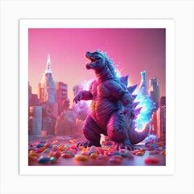 Godzilla 2 Art Print