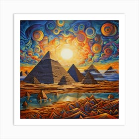 Egyptian Pyramids 1 Art Print