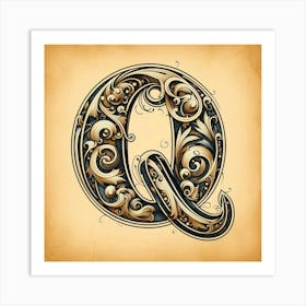 Letter Q Art Print