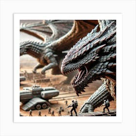 Dragons Of The Sky Hardened Scales Art Print