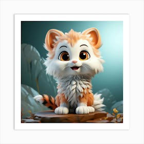 Cute Cat 8 Art Print