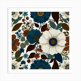 Floral Pattern 23 Art Print