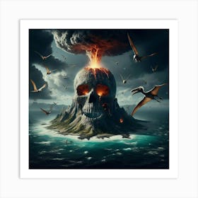Island Of Fire 4 Art Print