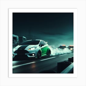 Ford Fiesta St Drifting Art Print