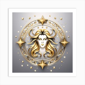 Zodiac symbol, Virgo Art Print