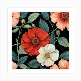 Red Roses Art Print