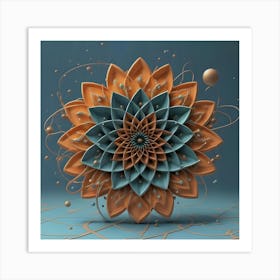 Abstract Flower Art Print