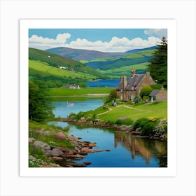 House By The Lake 1 Art Print