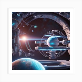 Space Station Art Print