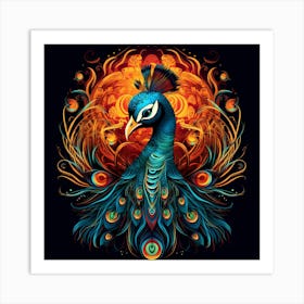 Peacock 10 Art Print