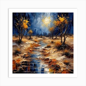 River In The Desert Art Print