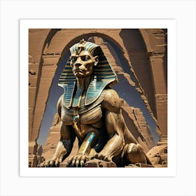 Egyptian Statue Art Print