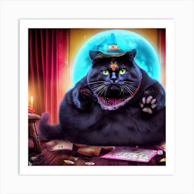 Witch Cat 1 Art Print