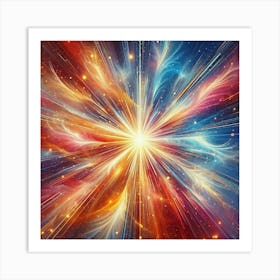 Nebula Burst 4 Art Print