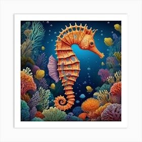 Seahorse 4 Art Print