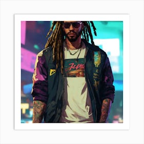 Dreaded Man Art Print