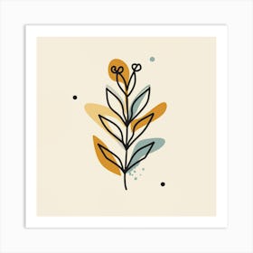 Illustration Of A Leaf 1 Art Print