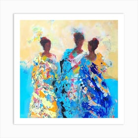 Three Women 2 Art Print