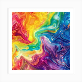 Rainbow Vortex (2) Art Print