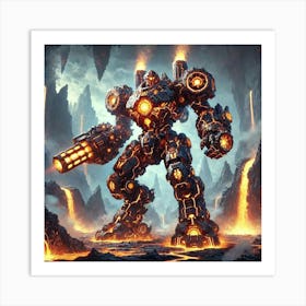 Overlord Tyrus Command Mech Art Print