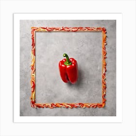 Pepper In A Frame 2 Art Print