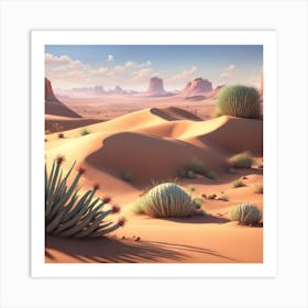 Desert Landscape 11 Art Print