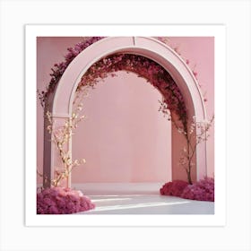 Pink Wedding Arch 2 Art Print