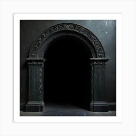 Black Door Art Print