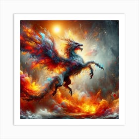 Fire Dragon Art Print