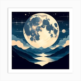 Full Moon Art Print