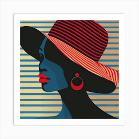 Woman In A Hat 64 Art Print