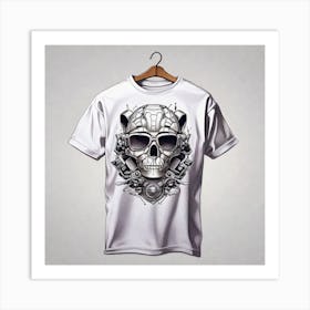 Skull T-Shirt Design 2 Art Print