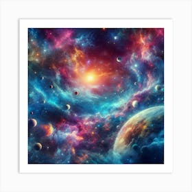 Galaxy In Space 2 Art Print