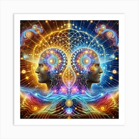 The Language of Thoughts: Visualizing Telepathy in Artwork Art Print