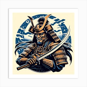 Samurai Warrior 1 Art Print