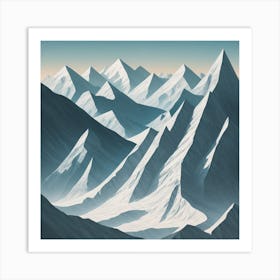 Mountain Range Art Print