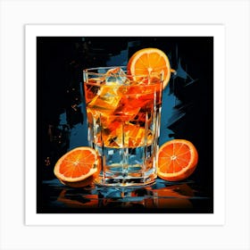 Glass Of Orange Juice 1 Art Print