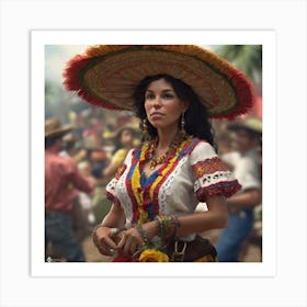 Mexican Woman 5 Art Print