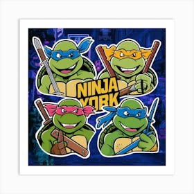 Teenage Mutant Ninja Turtles 3 Art Print