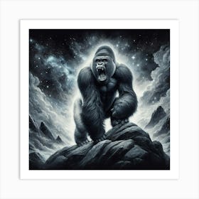 Gorilla In The Sky 3 Art Print