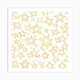 Gold Stars 1 Art Print