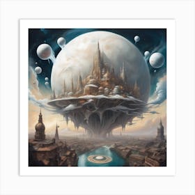 City On Pluto Art Print