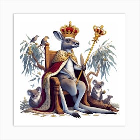 Kangaroo King 1 Art Print