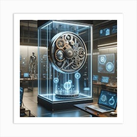 Futuristic Clock 1 Art Print