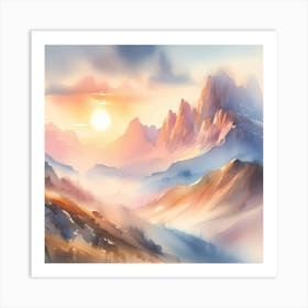 Landscape Painting 36 Art Print