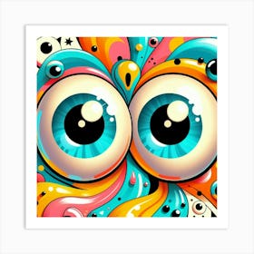 Psychedelic Owl Art Print