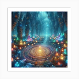 Cave Of Crystals 6 Art Print