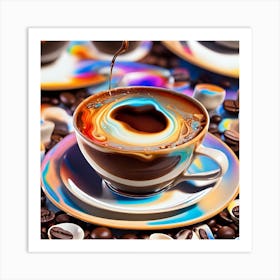 Coffee Pouring 1 Art Print