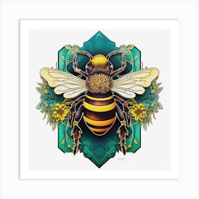 Bee a Queen Bee Art Print