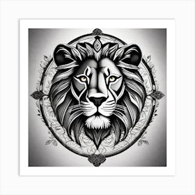 Lion Head 11 Art Print